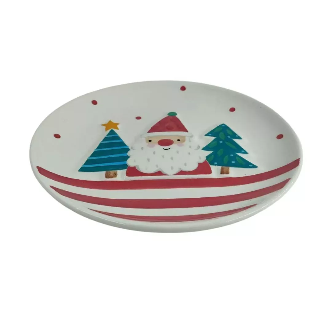 Regalo de plato de cerámica de Navidad