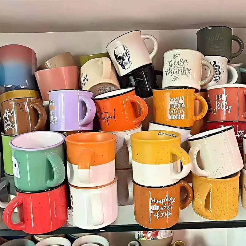 Taza de gres cerámico personalizada