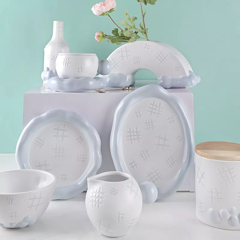Juego de cuencos de porcelana blanca vitrificada aptos para lavavajillas