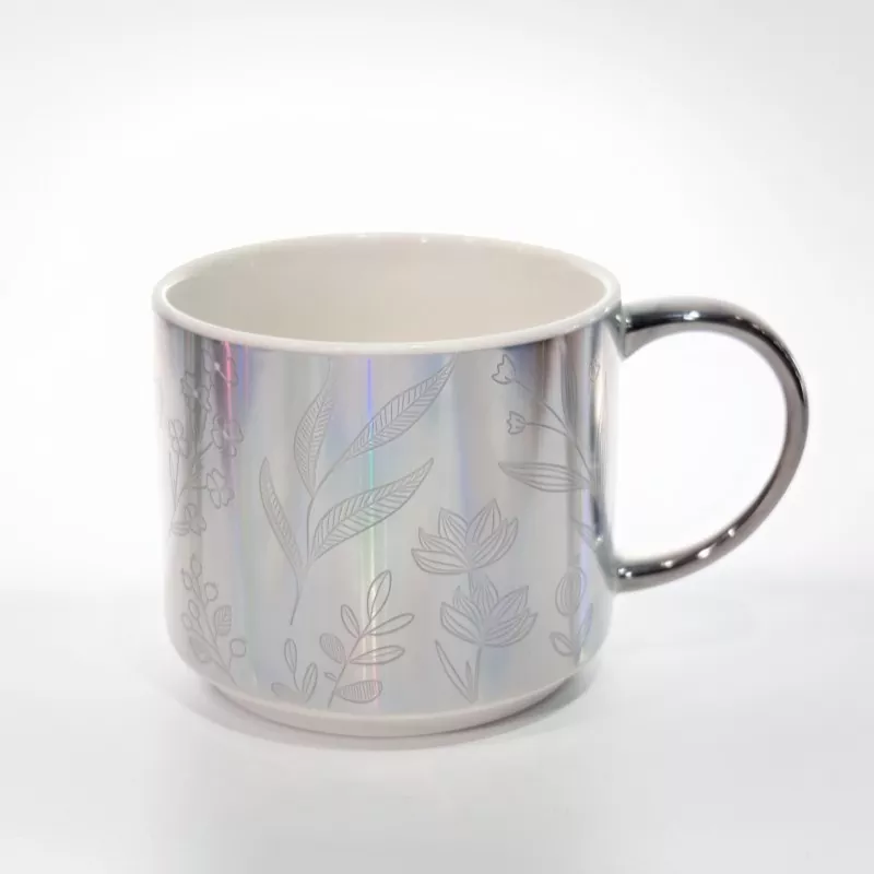 Taza de cerámica con calcomanía de galvanoplastia Taza de cerámica con calcomanía de galvanoplastia