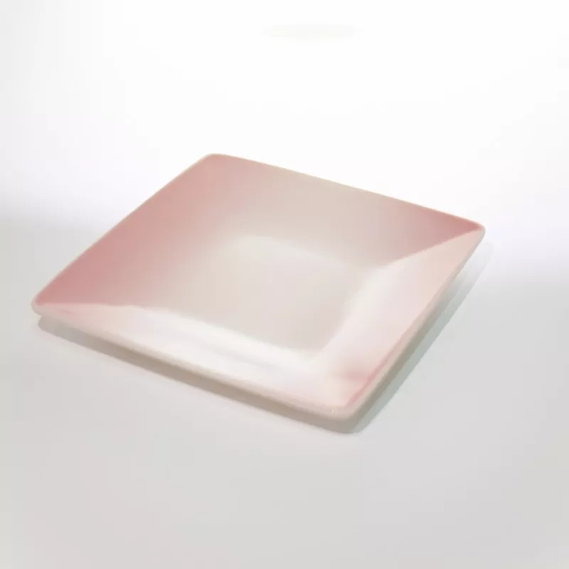 Mini plato de cerámica cuadrado minimalista Ombre