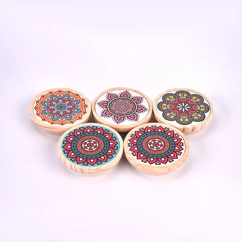 Tapa de madera con estampado de patrones personalizados