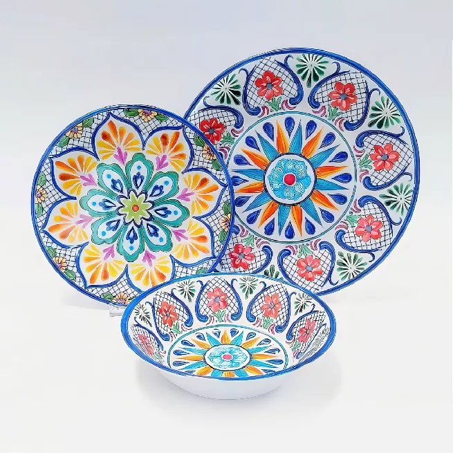 Juego de vajilla de cerámica Pop Art