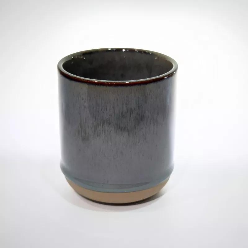 Taza gris de viaje de cerámica moderna simple Taza gris de viaje de cerámica moderna simple