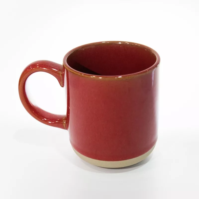 Taza roja de viaje de cerámica moderna simple