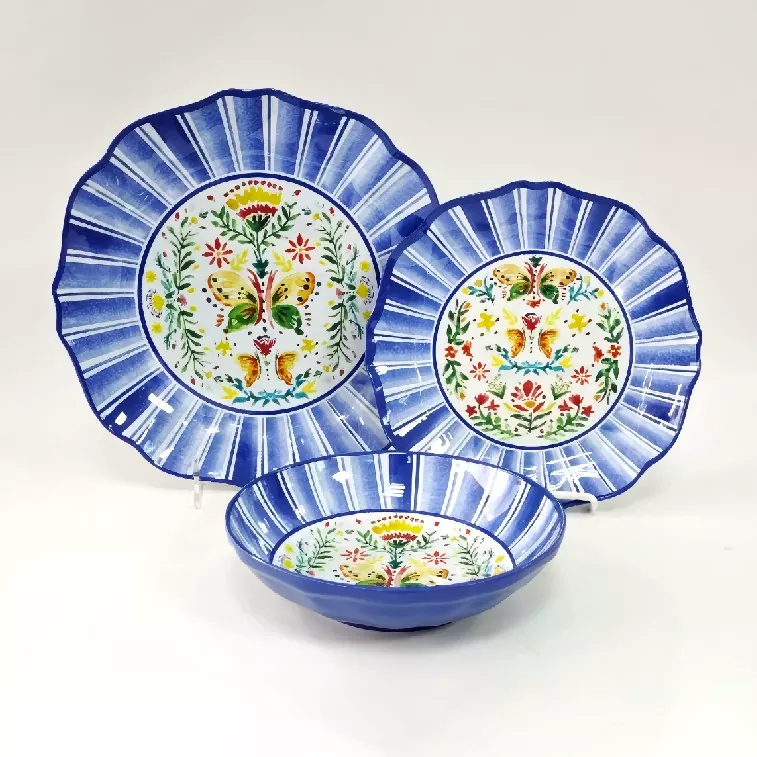 Vajilla vintage floral apta para microondas